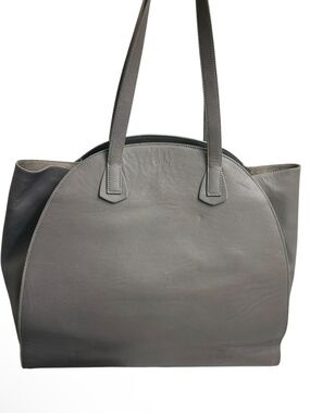 Maiyet gray taupe leather bag